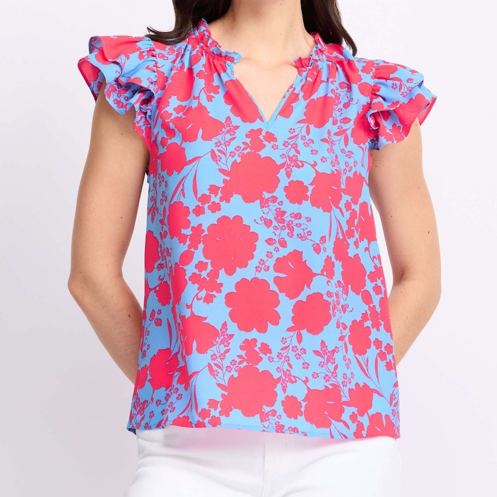 Sugarlips flutter sleeve top - S
